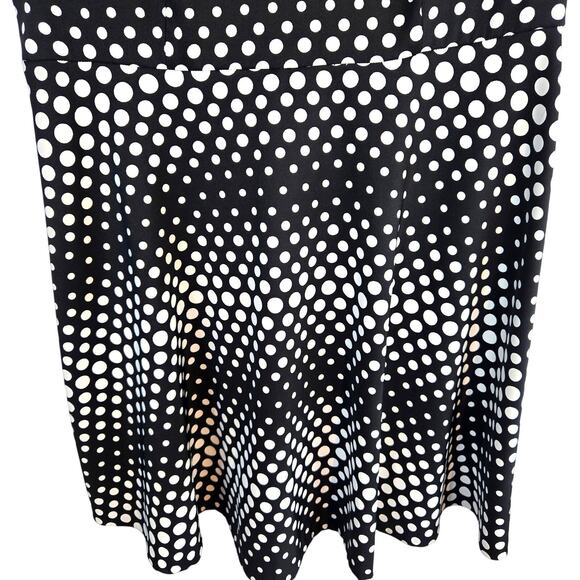 ALX Women's Dress 16 Size Black White Dot  Misses XL Extra Large - Picture 2 of 6